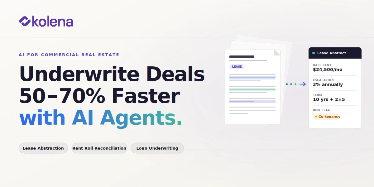 The AI agent that reads & understands your deal docs, leases, and loan packages