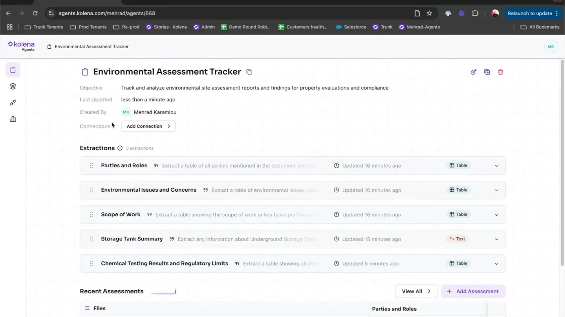 API integration for automated extractions