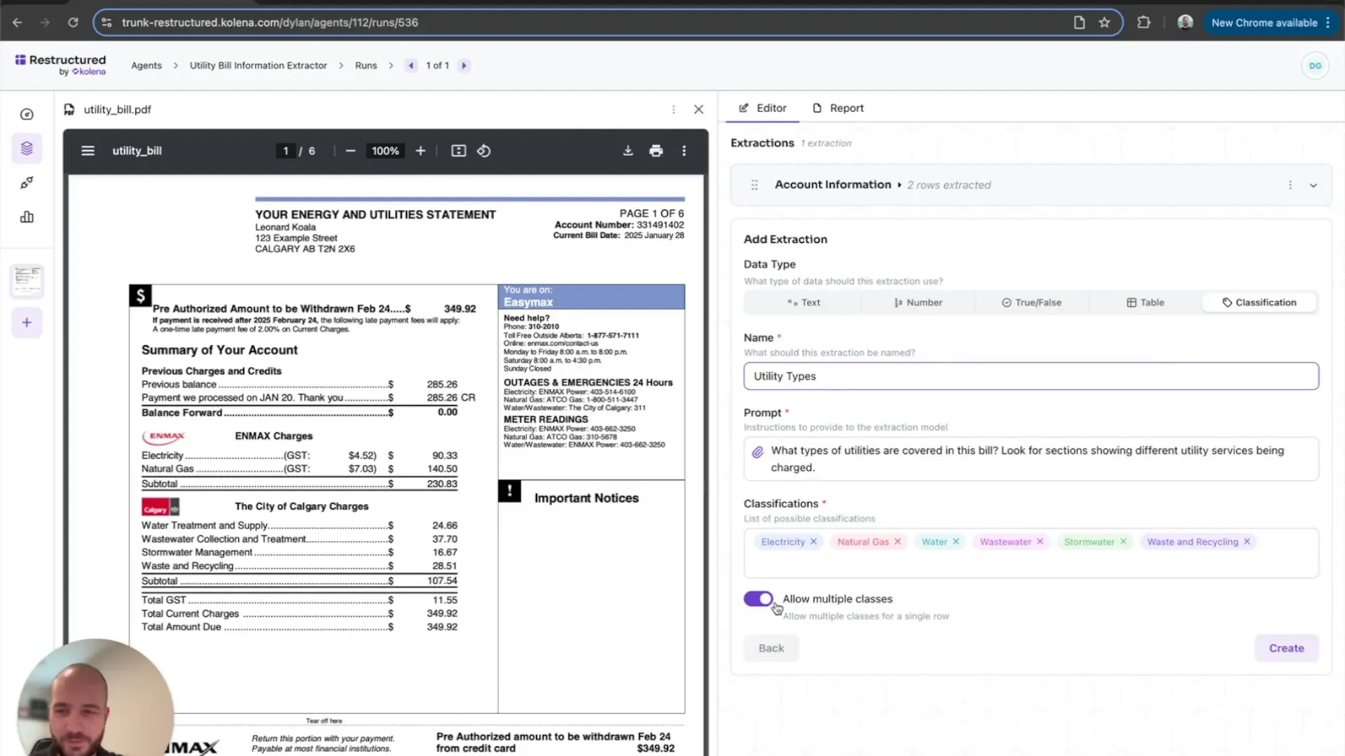 Classifying utility types