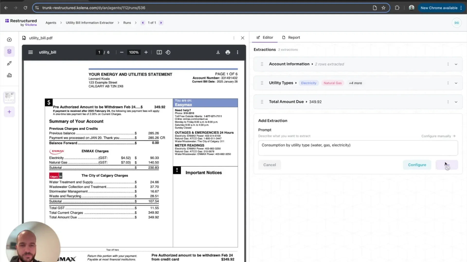 Identifying key data points