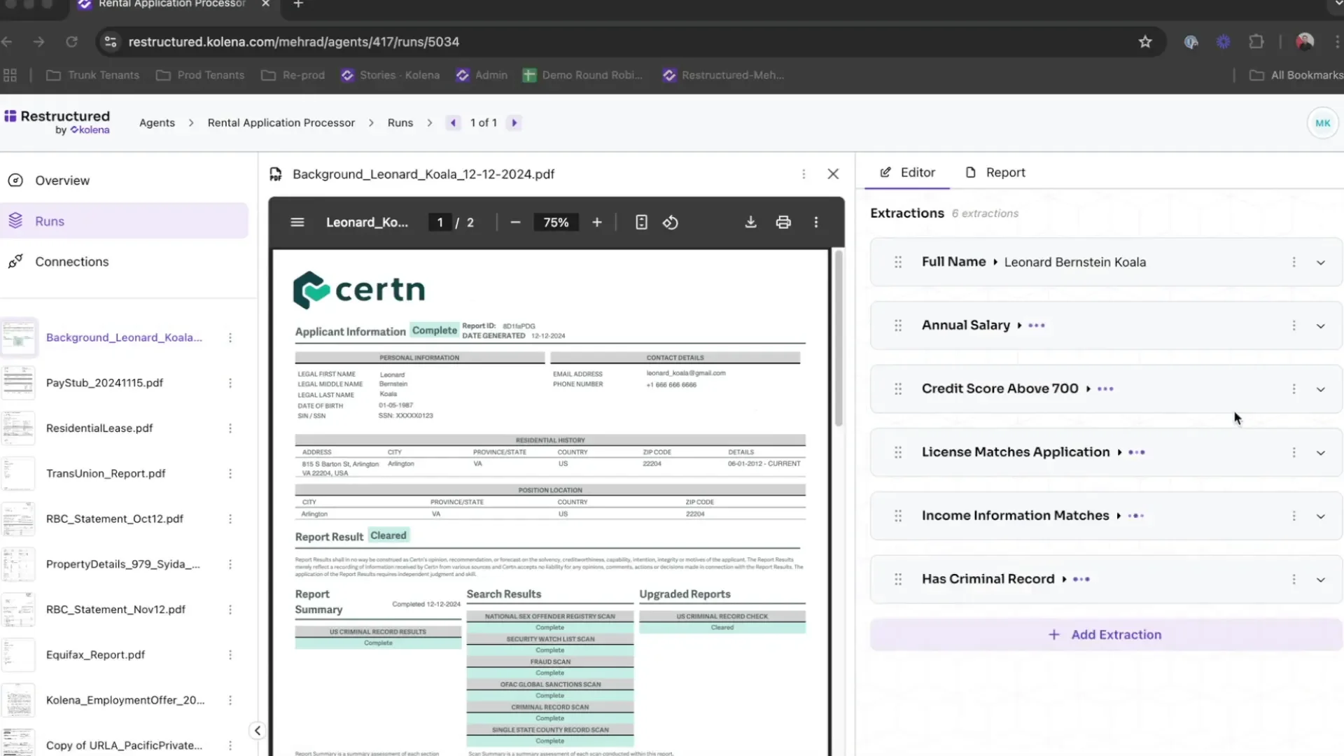 Document processing capabilities