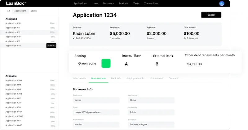 HES Loanbox Screenshot