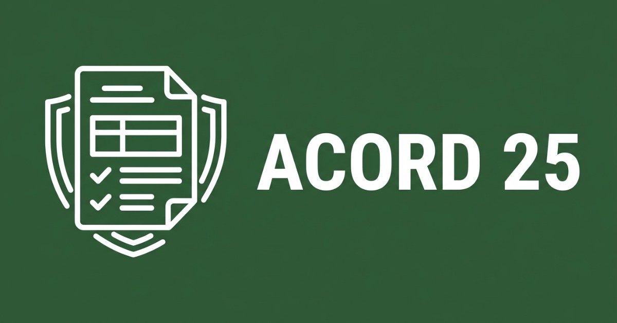 ACORD 25 (Certificate of Liability Insurance) Explained