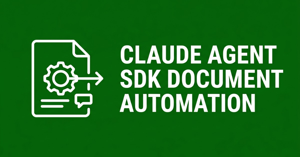 Building AI Document Automation on the Claude Agent SDK: What You Would Own